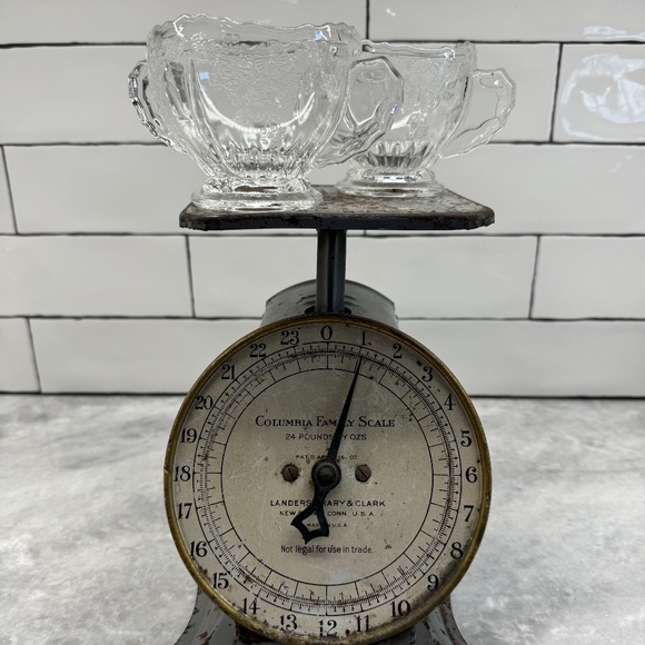 Vtg New Martinsville Depression Glass Sugar & Creamer Radiance Flower Basket Des - Picture 2 of 16